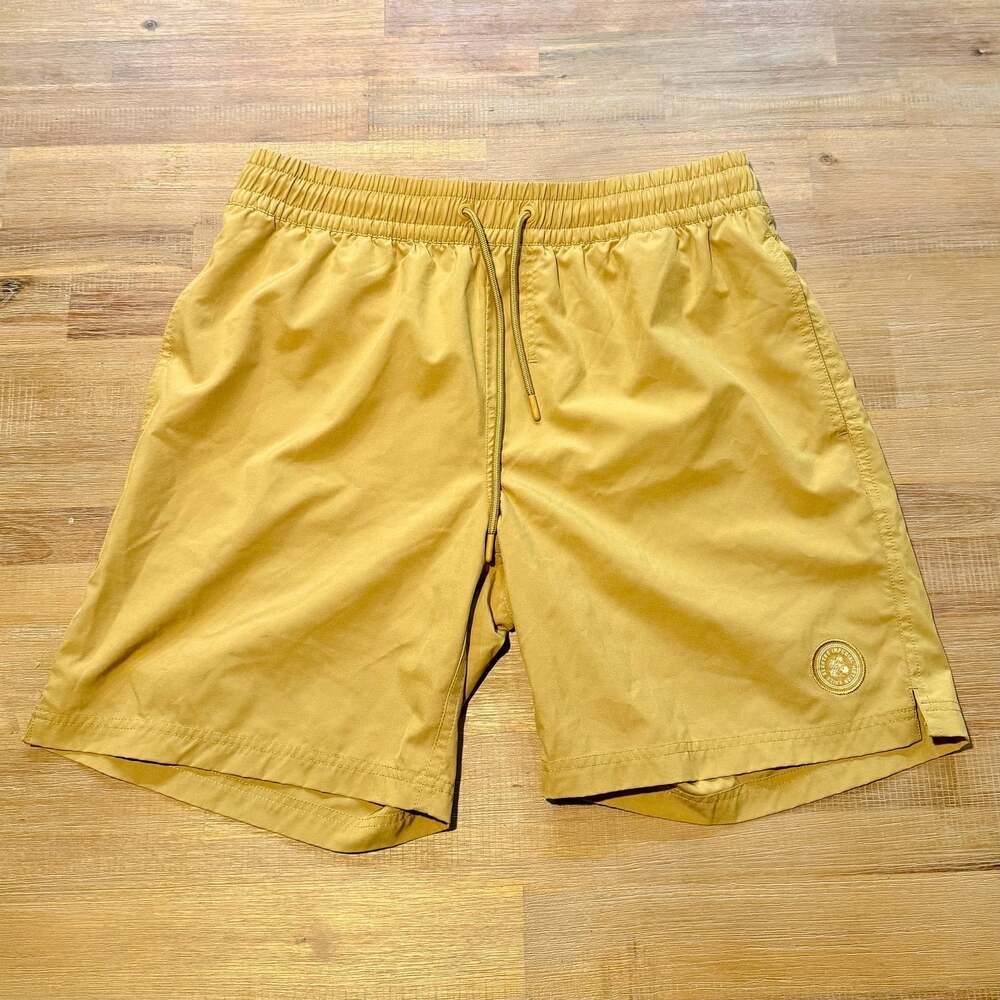 Imperial Motion Yellow Surf Seeker Swim Trunks Shorts Large